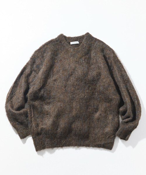 FREAK'S STORE(フリークスストア)の「シャギーニット クルーネック プルオーバー(ニット/セーター・メンズ・チャコールグレー/ベージュ/ブラウン/レッド/ブルー/グリーン・SMALL/MEDIUM/LARGE)」の1枚目の写真