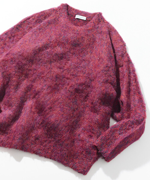 FREAK'S STORE(フリークスストア)の「シャギーニット クルーネック プルオーバー(ニット/セーター・メンズ・チャコールグレー/ベージュ/ブラウン/レッド/ブルー/グリーン・SMALL/MEDIUM/LARGE)」の6枚目の写真