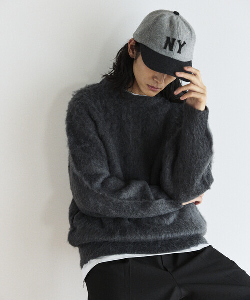 FREAK'S STORE(フリークスストア)の「シャギーニット クルーネック プルオーバー(ニット/セーター・メンズ・チャコールグレー/ベージュ/ブラウン/レッド/ブルー/グリーン・SMALL/MEDIUM/LARGE)」の2枚目の写真