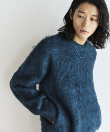 シャギーニット クルーネック プルオーバー
