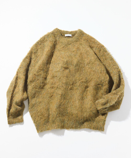 FREAK'S STORE(フリークスストア)の「シャギーニット クルーネック プルオーバー(ニット/セーター・メンズ・チャコールグレー/ベージュ/ブラウン/レッド/ブルー/グリーン・SMALL/MEDIUM/LARGE)」の4枚目の写真