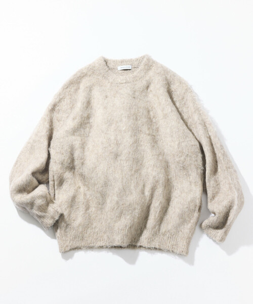FREAK'S STORE(フリークスストア)の「シャギーニット クルーネック プルオーバー(ニット/セーター・メンズ・チャコールグレー/ベージュ/ブラウン/レッド/ブルー/グリーン・SMALL/MEDIUM/LARGE)」の9枚目の写真
