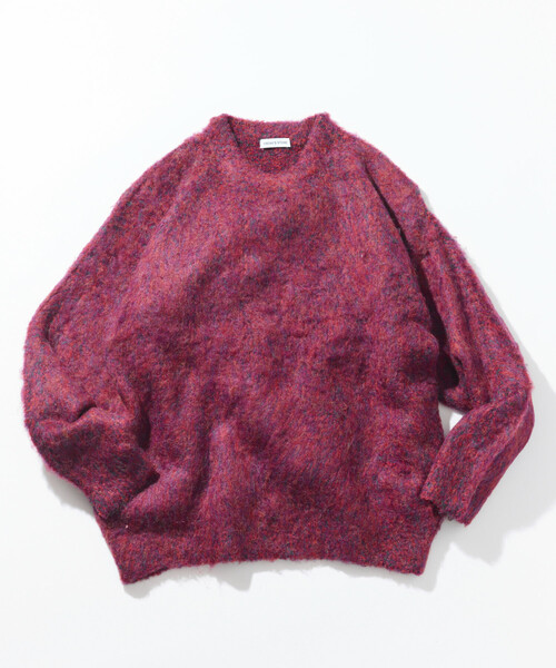FREAK'S STORE(フリークスストア)の「シャギーニット クルーネック プルオーバー(ニット/セーター・メンズ・チャコールグレー/ベージュ/ブラウン/レッド/ブルー/グリーン・SMALL/MEDIUM/LARGE)」の7枚目の写真
