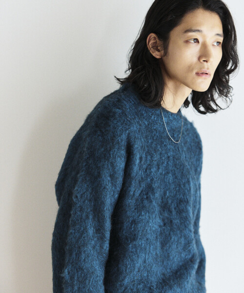 セール】シャギーニット クルーネック プルオーバー（ニット/セーター