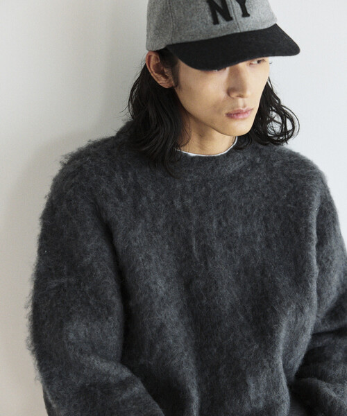 FREAK'S STORE(フリークスストア)の「シャギーニット クルーネック プルオーバー(ニット/セーター・メンズ・チャコールグレー/ベージュ/ブラウン/レッド/ブルー/グリーン・SMALL/MEDIUM/LARGE)」の22枚目の写真