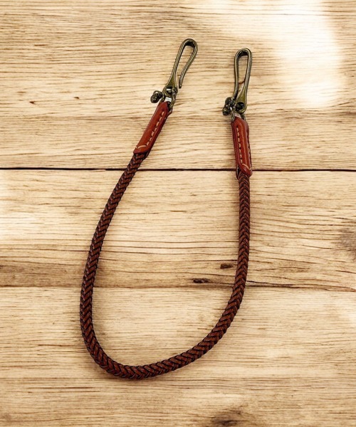 編み込みタイプ レザー ウォレットコード（ウォレットチェーン）｜Port