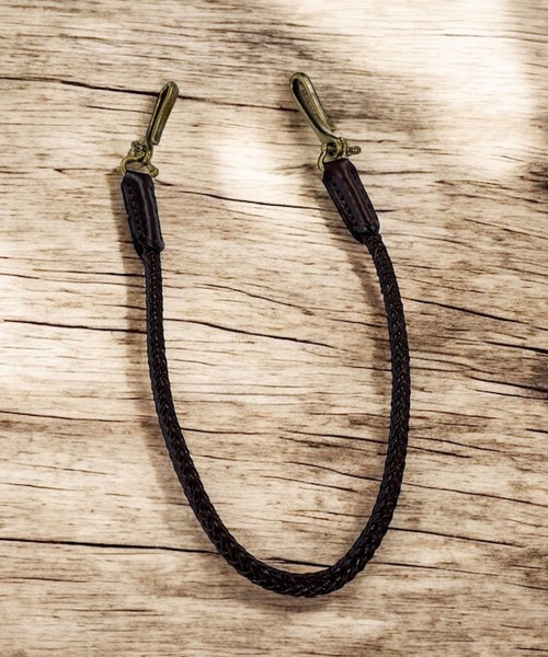 セール】編み込みタイプ レザー ウォレットコード（ウォレットチェーン