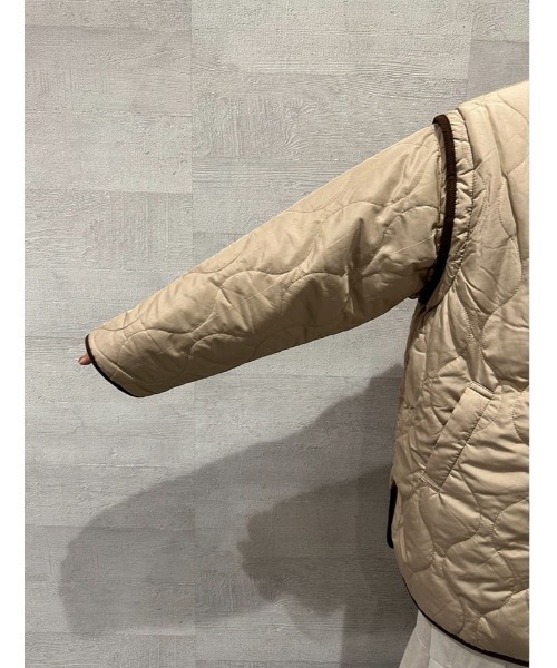 fifth（フィフス）の「マルチウェイリバーシブルキルトボアブルゾン（ブルゾン・レディース・ベージュ/アイボリー/ブラック・M）」の22枚目の写真