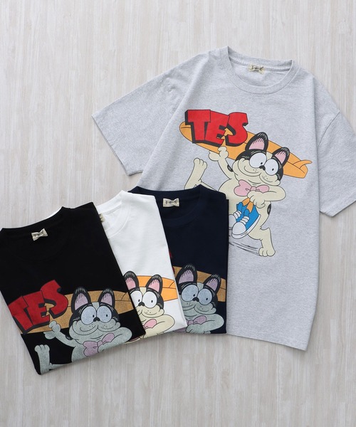The Endless Summer（エンドレスサマー）の「TES POP CHARACTER T-SHIRT / Tシャツ（Tシャツ/カットソー・メンズ・ネイビー/ホワイト/ブラック/グレー・SMALL/MEDIUM/LARGE/X-LARGE/XX-LARGE）」の5枚目の写真