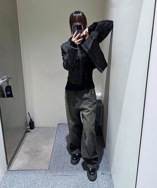 INSILENCE WOMEN(インサイレンスウーマン)の「ヴィンテージスタッズツイードジャケット CHARCOAL(その他アウター・レディース・その他・MEDIUM/SMALL)」の7枚目の写真