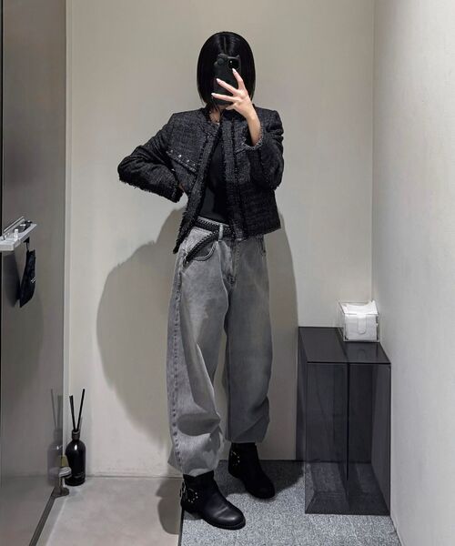 INSILENCE WOMEN(インサイレンスウーマン)の「ヴィンテージスタッズツイードジャケット CHARCOAL(その他アウター・レディース・その他・MEDIUM/SMALL)」の10枚目の写真