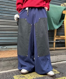 UNDERSTATEMENTs（アンダーステイトメント）の「【ユニセックス】合皮ダブルニースウェットパンツ（スウェットパンツ）」