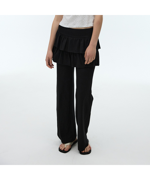 DEARSTALKER(ディアストーカー)の「D. BASIC CANCAN MINI SKIRT PANTS - 2 COLOR(その他パンツ・レディース・ブラック/ライトグレー・FREE/FREE(S))」の2枚目の写真