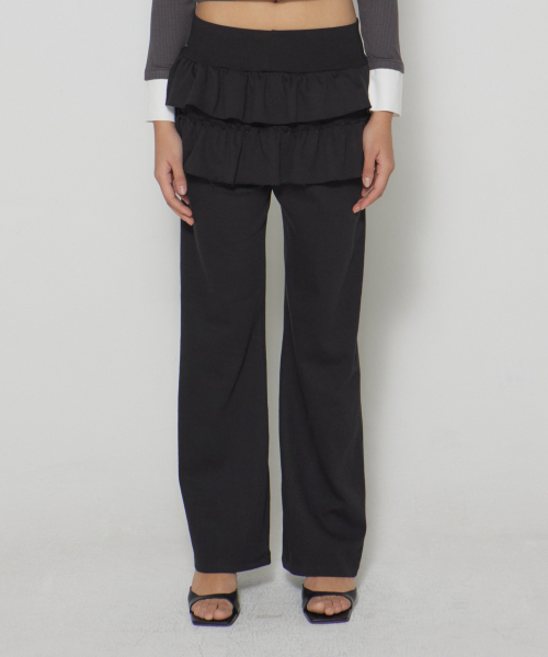 DEARSTALKER(ディアストーカー)の「D. BASIC CANCAN MINI SKIRT PANTS - 2 COLOR(その他パンツ・レディース・ブラック/ライトグレー・FREE/FREE(S))」の3枚目の写真
