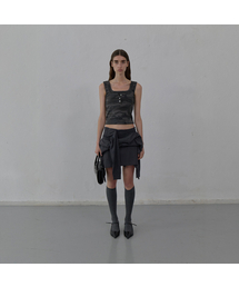 DOUBLE LAYERED TANK TOP CAMO (DARK GREY)