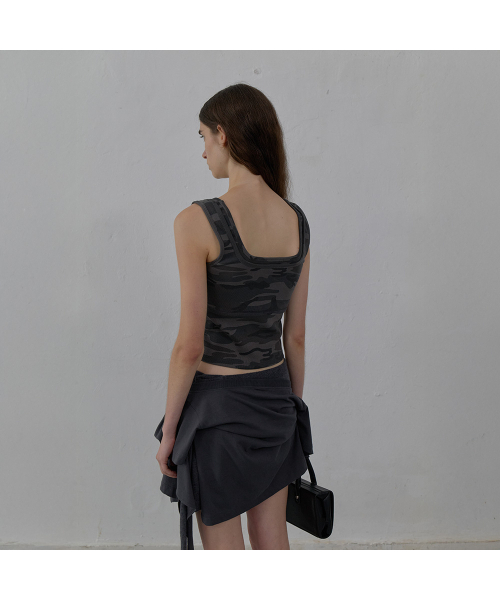 LCDC TM（エルシーディーシーティーエム）の「DOUBLE LAYERED TANK TOP CAMO (DARK GREY)（Tシャツ/カットソー・レディース・その他・SMALL/MEDIUM）」の6枚目の写真