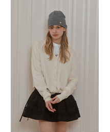 ANC BASIC V-NECK CARDIGAN_IVORY