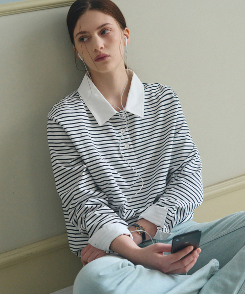 DRAWFIT WOMEN（ドローフィットウーマン）の「ストライプカラー ストリングTシャツ[RED]（ポロシャツ・レディース・その他・SMALL/MEDIUM）」の7枚目の写真