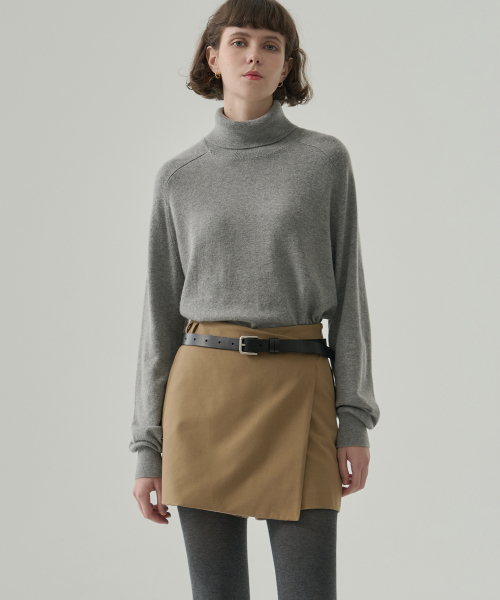 DRAWFIT WOMEN（ドローフィットウーマン）の「カシミヤウールスリットタートルネックプルオーバーニット [キャメル]（ニット/セーター・レディース・その他・SMALL/MEDIUM）」の7枚目の写真