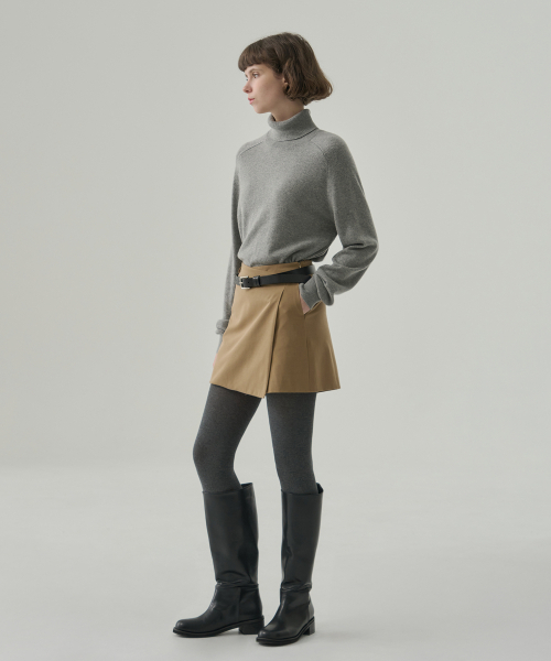 DRAWFIT WOMEN（ドローフィットウーマン）の「カシミヤウールスリットタートルネックプルオーバーニット [キャメル]（ニット/セーター・レディース・その他・SMALL/MEDIUM）」の8枚目の写真