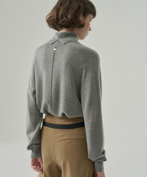 DRAWFIT WOMEN（ドローフィットウーマン）の「カシミヤウールスリットタートルネックプルオーバーニット [キャメル]（ニット/セーター・レディース・その他・SMALL/MEDIUM）」の9枚目の写真