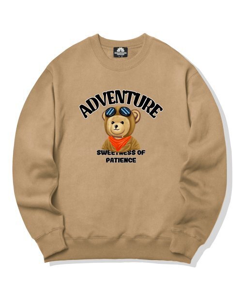 TRIPSHION(トリップション)の「パイロットベアグラフィッククルーネック - ベージュ(スウェット・メンズ・その他・LARGE/MEDIUM/X-LARGE)」の1枚目の写真