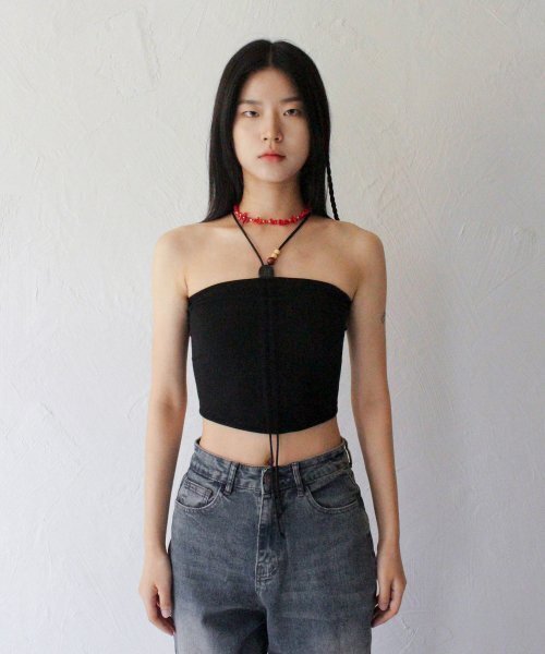 RUBATI（ルバティ）の「Wooden Beads Tube Top (BLACK)（Tシャツ/カットソー・レディース・その他・size2/size1）」の7枚目の写真