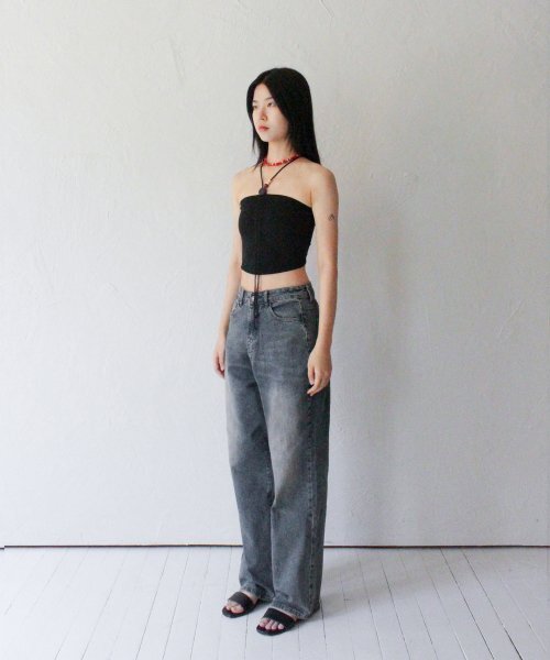RUBATI（ルバティ）の「Wooden Beads Tube Top (BLACK)（Tシャツ/カットソー・レディース・その他・size2/size1）」の9枚目の写真