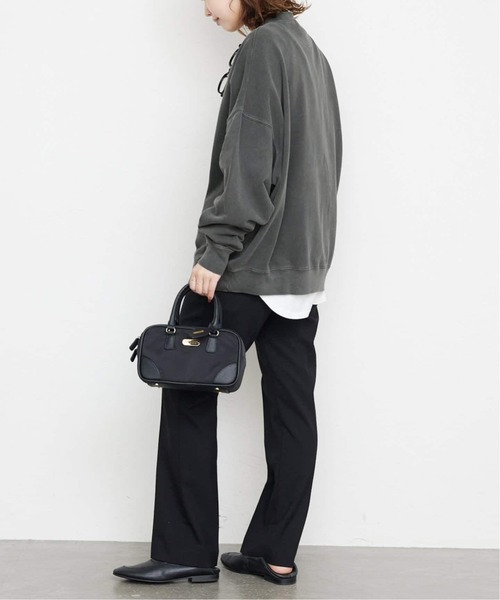 SLOBE IENA(スローブイエナ)の「《WEB限定/追加3》ビックシルエットピグメント裏毛プルオーバー(スウェット・レディース・ネイビー/ブラック系その他/ベージュ・FREE)」の5枚目の写真