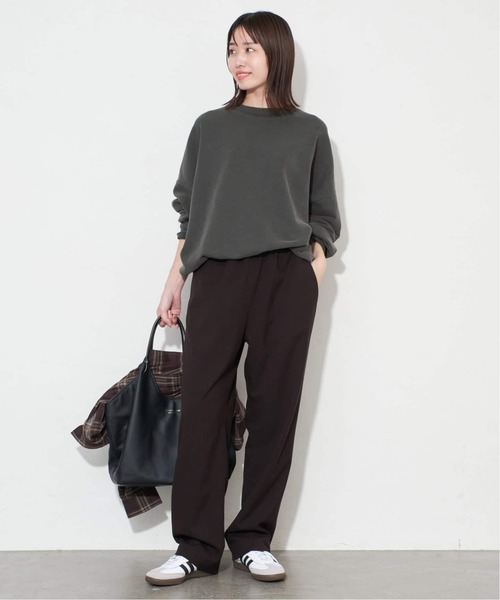 SLOBE IENA(スローブイエナ)の「《WEB限定/追加3》ビックシルエットピグメント裏毛プルオーバー(スウェット・レディース・ネイビー/ブラック系その他/ベージュ・FREE)」の10枚目の写真