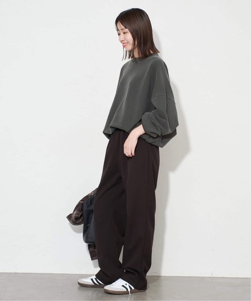 SLOBE IENA(スローブイエナ)の「《WEB限定/追加3》ビックシルエットピグメント裏毛プルオーバー(スウェット・レディース・ネイビー/ブラック系その他/ベージュ・FREE)」の13枚目の写真