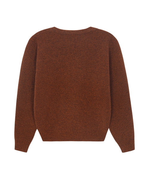 UNGIMMICK(アンジミック)の「CREWNECK SUPERFINE MERINO WOOL SWEATER (BRICK)(ニット/セーター・メンズ・その他・MEDIUM/LARGE)」の2枚目の写真