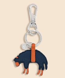 BROOKS BROTHERS（ブルックスブラザーズ）の「カウレザー　GFロゴ　キーフォブ（キーホルダー）」