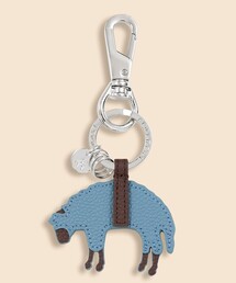 BROOKS BROTHERS（ブルックスブラザーズ）の「カウレザー　GFロゴ　キーフォブ（キーホルダー）」