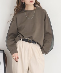 A.N.L 袖スリット配色カットソー