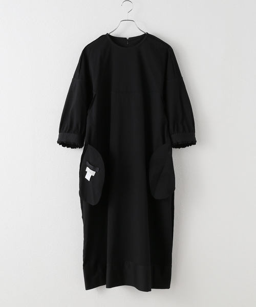 Maison IENA 別注 Nell/ネル 袖フリルワンピース 252-40292