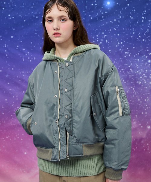 ユーティリティショートMA-1航空ジャンパーカーキ