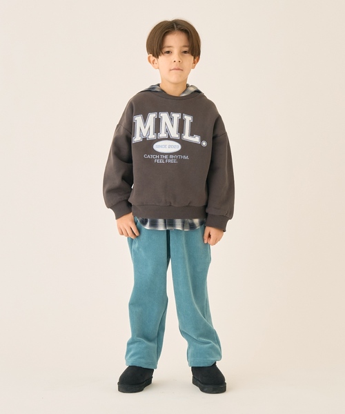 minimal（ミニマル）の「チェックシャツパーカー（シャツ/ブラウス・キッズ・ブラック・100cm/110cm/120cm/130cm/140cm）」の4枚目の写真