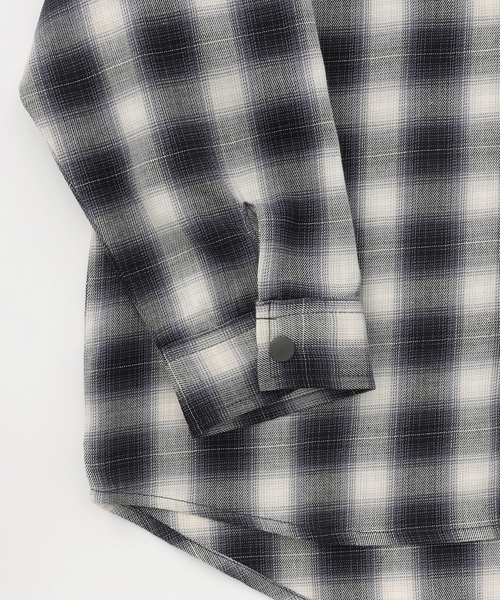 minimal（ミニマル）の「チェックシャツパーカー（シャツ/ブラウス・キッズ・ブラック・100cm/110cm/120cm/130cm/140cm）」の8枚目の写真