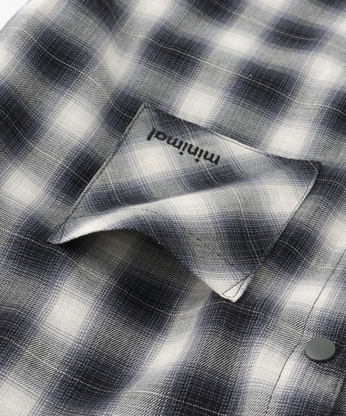 minimal（ミニマル）の「チェックシャツパーカー（シャツ/ブラウス・キッズ・ブラック・100cm/110cm/120cm/130cm/140cm）」の9枚目の写真