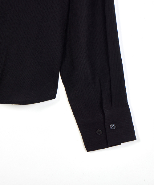 FIELDERS(フィールダーズ)の「SEERSUCKER SHIRTS BLACK(シャツ/ブラウス・レディース・その他・FREE)」の6枚目の写真