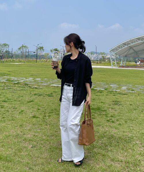 FIELDERS(フィールダーズ)の「SEERSUCKER SHIRTS BLACK(シャツ/ブラウス・レディース・その他・FREE)」の13枚目の写真