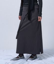 ZIZEMUSEUM（ジゼミュージアム）の「CUT-OUT MAXI LONG SKIRT (CHARCOAL)（スカート）」