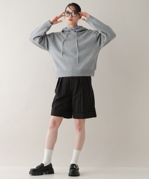 RAGEBLUE（レイジブルー）の「デザインロールアップショートパンツ/セットアップ対応（スラックス・レディース・ブラック系9/ブラウン/ベージュ系2・FREE）」の20枚目の写真