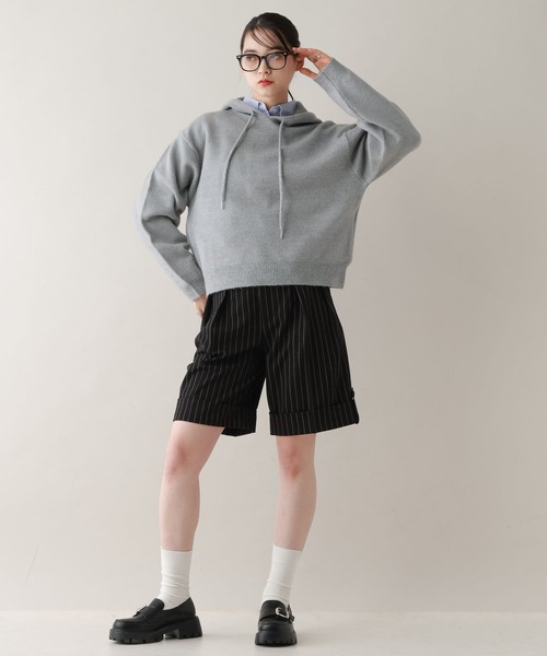 RAGEBLUE（レイジブルー）の「デザインロールアップショートパンツ/セットアップ対応（スラックス・レディース・ブラック系9/ブラウン/ベージュ系2・FREE）」の21枚目の写真