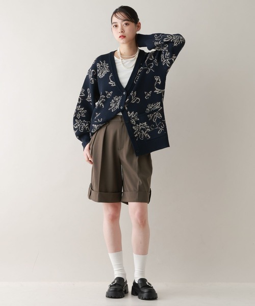 RAGEBLUE（レイジブルー）の「デザインロールアップショートパンツ/セットアップ対応（スラックス・レディース・ブラック系9/ブラウン/ベージュ系2・FREE）」の6枚目の写真