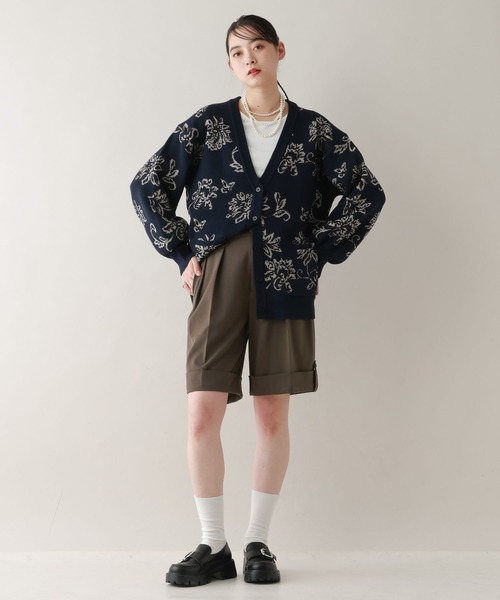 RAGEBLUE（レイジブルー）の「デザインロールアップショートパンツ/セットアップ対応（スラックス・レディース・ブラック系9/ブラウン/ベージュ系2・FREE）」の7枚目の写真