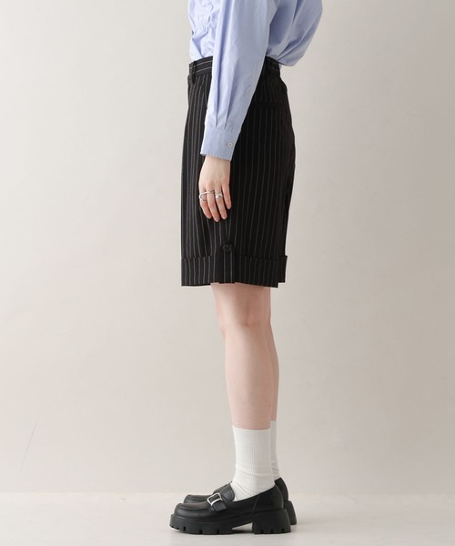 RAGEBLUE（レイジブルー）の「デザインロールアップショートパンツ/セットアップ対応（スラックス・レディース・ブラック系9/ブラウン/ベージュ系2・FREE）」の9枚目の写真