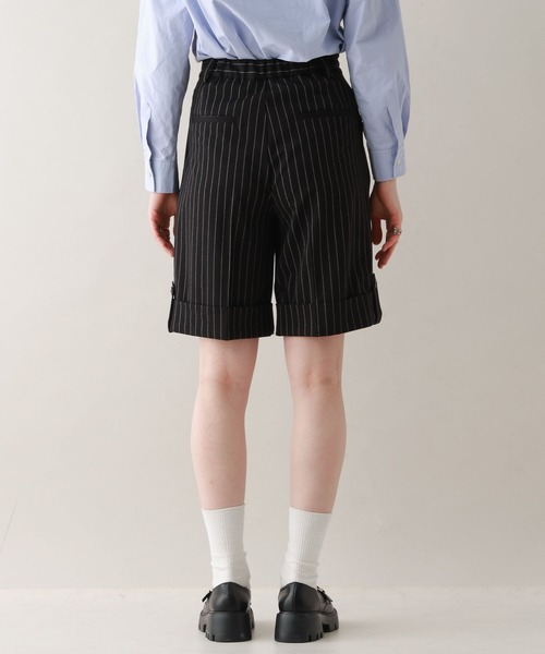 RAGEBLUE（レイジブルー）の「デザインロールアップショートパンツ/セットアップ対応（スラックス・レディース・ブラック系9/ブラウン/ベージュ系2・FREE）」の10枚目の写真