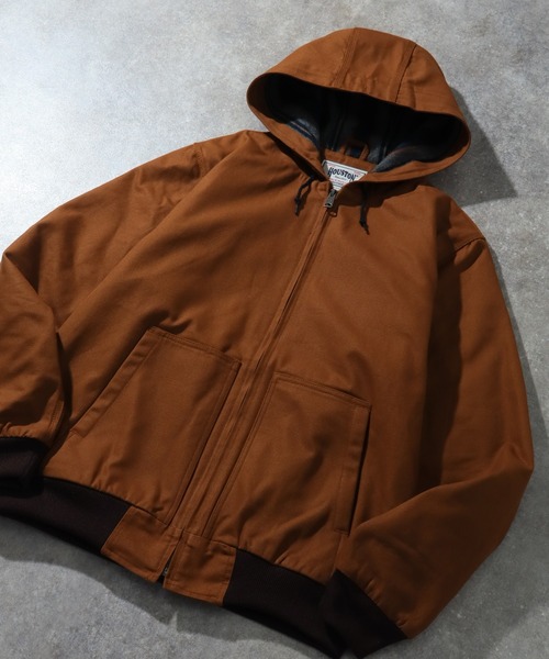 ヒューストン HOUSTON DUCK ZIP WORK HOODIE XL